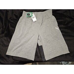 PUMA Boys Shorts L 14/16 New with Tags Charcoal Heather